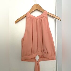 Aritzia pink halter top